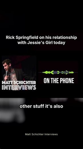 Rick Springfield on his relationship with Jessie's Girl today #shorts