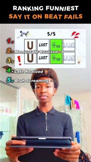 Ranking Funniest Say It On Beat Fails #ranking #tiktok #challenge