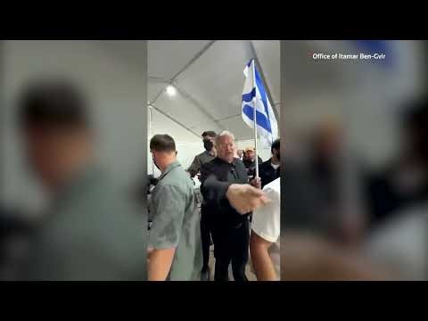 Footage appears to show Israel's Ben-Gvir taunting detained flotilla activists