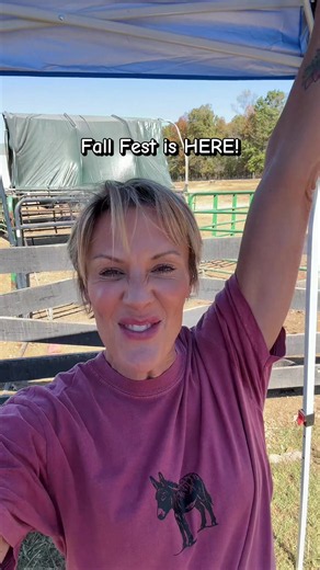 Fall Fest is happening at the farm today! 🍂🫏 We've got tons of amazing vendors, our booth is all set up, and the crew is ready for visitors. If you can't make it out, we're going LIVE today so you can feel like you're right here with us. Donations are still open too! Thank you all for loving these animals the way you do. We couldn't do any of this without you. 💛#cashthedonkey #donkeysoftiktok #festival #fundraiser