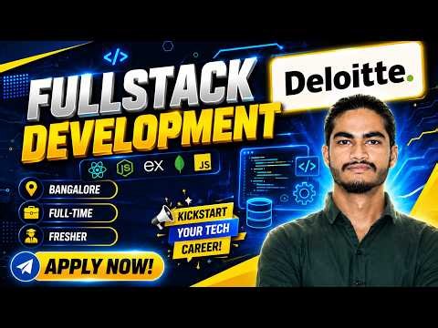 Deloitte Hiring Freshers 2026 | Full Stack Developer | Python, React, Node.js | Apply Now