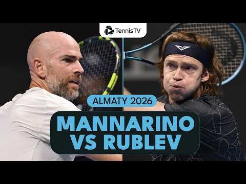 Entertaining Andrey Rublev vs Adrian Mannarino Battle 💥 | Almaty 2026 Highlights