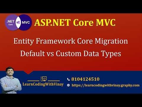 ASP.NET Core MVC: Entity Framework Core Data Type Mapping (C# to SQL Server)