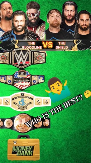 The Bloodline vs The Shield 🔥 WWE Title Comparison 2026 | #wwe #theshield #bloodline