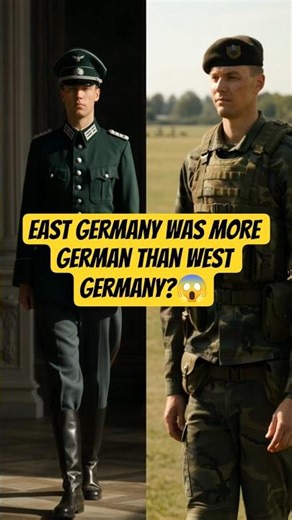 Observing uniforms of both East and West Germany, who preserved more German traditions?