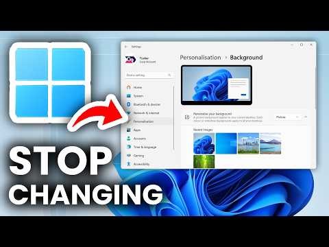 How To Stop Desktop Background Changing Automatically Windows 11 - Full GUide