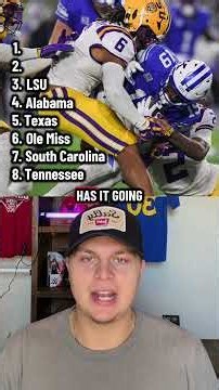 SEC POWER RANKINGS AFTER WEEK 8