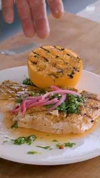 How to Make Salmon and Grilled Orange Chimichurri 🍊