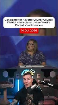 Candidate for Fayette County Council District 4 in Indiana, Jaime West's Recent Viral Interview.