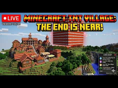 🔴 Live Part 5 : Minecraft TNT Village Experiment - Gameplay #minecraft #gaming - Itz Oops