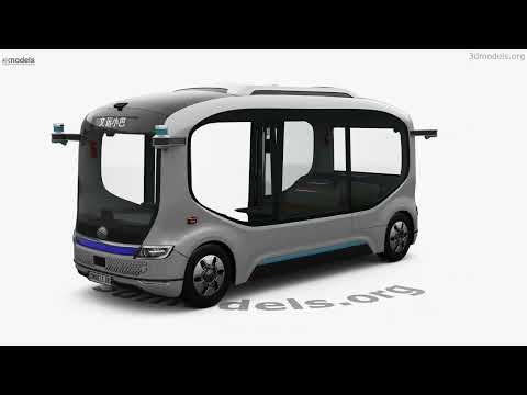Yutong Xiaoyu Autonomous Bus with HQ interior 2024 3D model by 3DModels.org