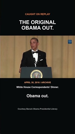 The original Obama out mic drop (2016) #Shorts
