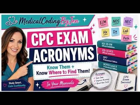 Ace Your CPC CCS Exam Master Medical Coding Acronyms Now! #medicalcoder #medicalcoding