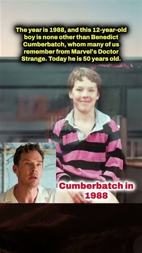 Doctor Strange's Benedict Cumberbatch at 12, Today He Is 50 #viral #marvel