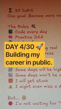 🎬 DAY 4 — “I Realized I Was Learning Coding Wrong”,