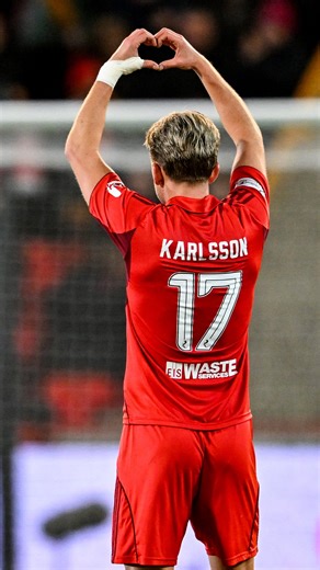 Jesper with the equaliser against Dundee Utd. | Aberdeen Football Club