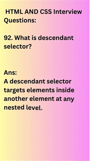 HTML Interview Question #92
