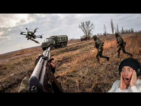 Caught on GoPro: Ukrainian FPV Drone Strikes Russian Vehicle — Direct Hit