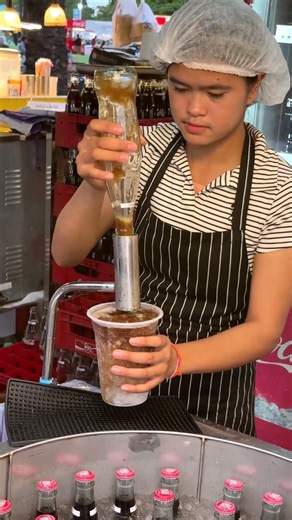 Super Fast Coca-Cola Slushy Making – Satisfying Thai Street Food