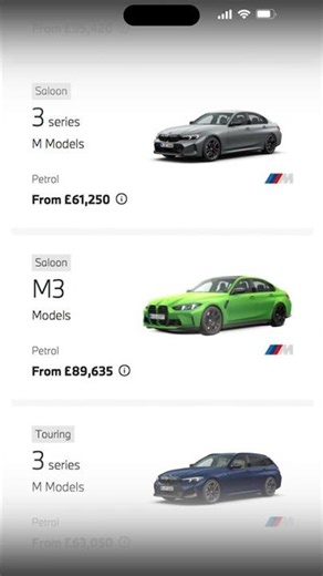 Swipe along to spec a brand new M3 ↔️