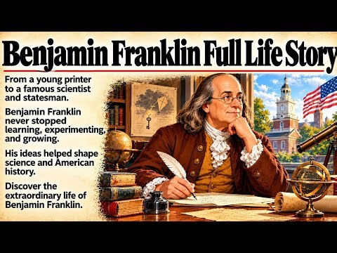 Benjamin Franklin Full Life Story | From Young Printer to Scientist, Inventor & Statesman