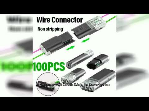 Electric Wire Connector Free Stripping Quick Cable Connectors Dual line Interconnection Detachable A