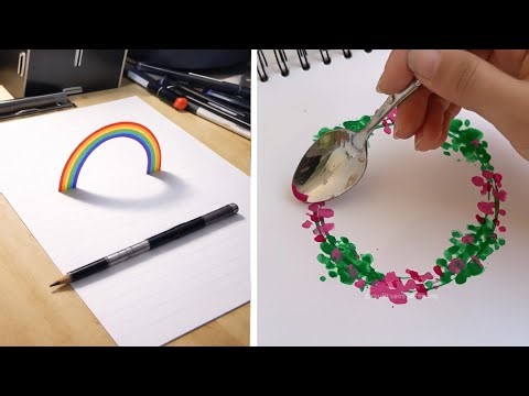 11 Easy Art Tips & Hacks || Cool Art ideasll Painting tutorials