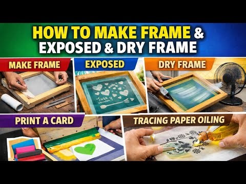 “Step-by-Step Screen Printing Guide – Frames, Exposure & Printing | @PrintWayStore”