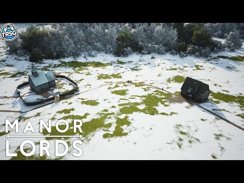 First Winter, Building the Manor and Large Village Settlement - Manor Lords! #3