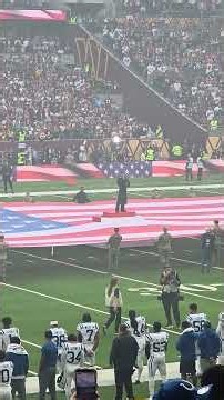 Josh Levi with the U.S National Anthem here in Tottenham #nfllondon