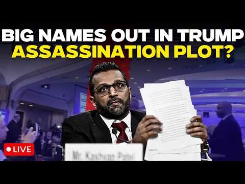 Trump Nerws LIVE: FBI Director Kash Patel UNMASKS The Trump Assassination Plot Details | White House