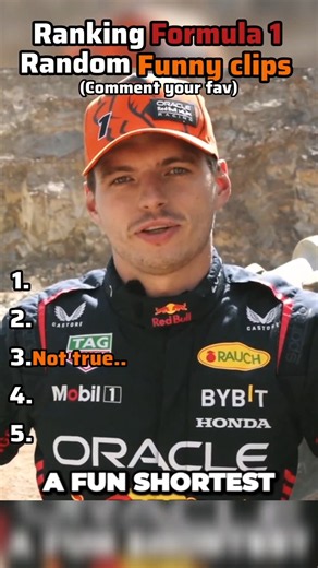 Ranking Formula 1’s Most Random Funny Clips 😂🏎️