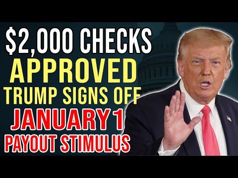 CONFIRMED! New $2,000 Stimulus Checks Approved — January 1 Payments + Tariff Rebates Explained