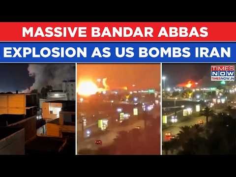 Iran US Full Blown War: Massive Bandar Abbas Explosion Amid Bombings, Missile Rain| Dramatic Video