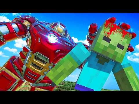 Obliterating MINECRAFT Zombies as Hulkbuster in VR