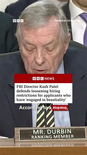In June, the FBI lowered some of the standards it uses when it conducts background checks on would-be federal agents and other personnel. #FBI #KashPatel #USNews #BBCNews