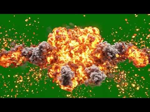 Realistic Swirling Explosion Green Screen VFX