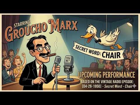 You Bet Your Life (04-26-1950) Secret Word “Chair” | Groucho Marx Vintage Comedy Radio