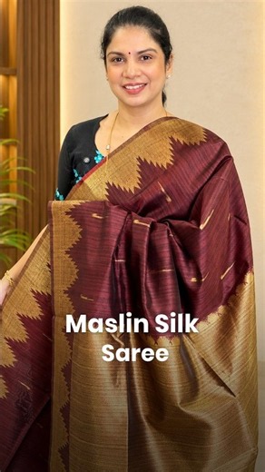 Maslin Silk Saree | templedesigner.com