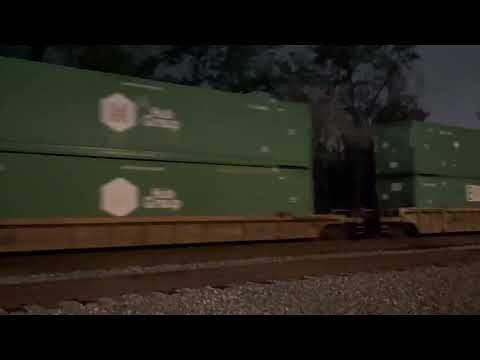 Night time activities. Freight trains rolling through Cincinnati at 8pm