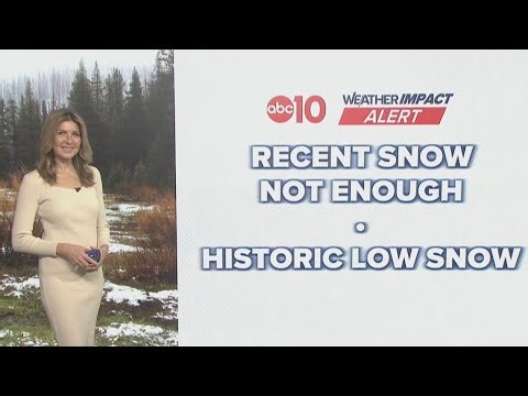 Second-lowest Sierra snowpack as showers hit Northern California