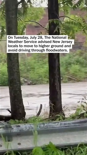 Severe flooding submerges roads in New Jersey