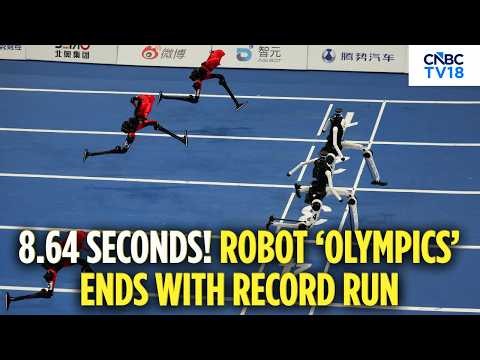 Humanoid Robot Makes History With 8.64-Second 100m Run | Robot ‘Olympics’ Ends | 100m Record | N18G