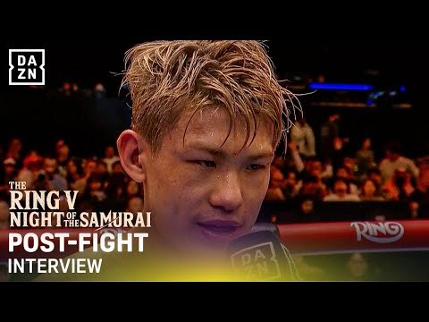 Reito Tsutsumi REACTS to Round 4 KO victory and aims to win world title in 10 fights