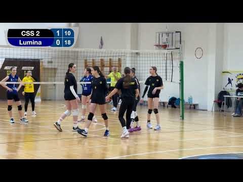 4K / Volei feminin U17 / Meci amical / CSS 2 - Lumina 3-1 / Set 2 / 31.01.2026