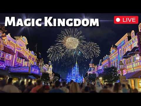 🔴LIVE🔴 MAGIC KINGDOM: Rides, Fireworks, Parade | Walt Disney World 4K