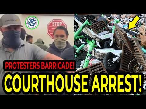 🚨Seattle Agents Arrest Man Inside Courthouse — Protesters Barricade Building!