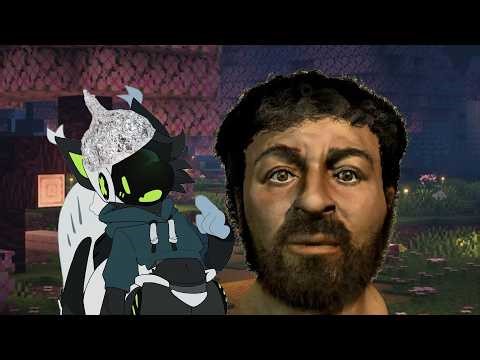 a protogen questions the lord in minecraft