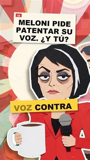Meloni quiere patentar su voz. La tuya, que la clonen