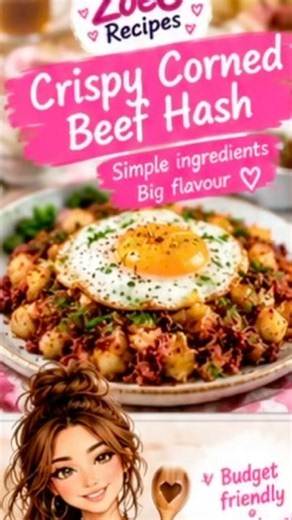 Easy Corned Beef Hash with Crispy Potatoes & Fried Egg 🍳 | Old-School British Comfort Food